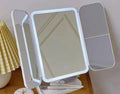 LED Mirror with Three Colors and Foldable Design