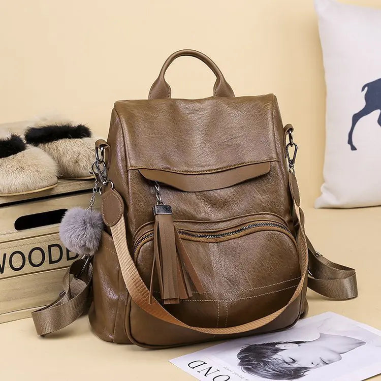 Retro Style Women's Large Capacity Fashion Backpack