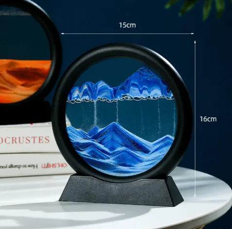Round Quicksand Motion Art Decor