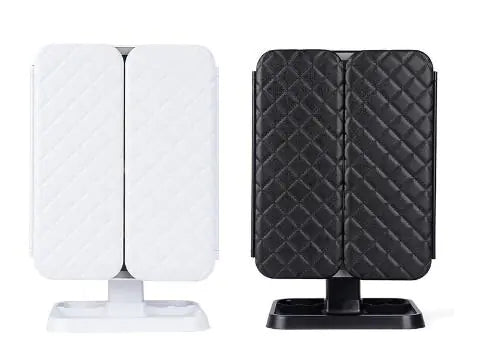 LED Mirror with Three Colors and Foldable Design