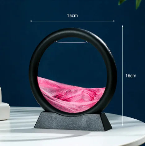 Round Quicksand Motion Art Decor