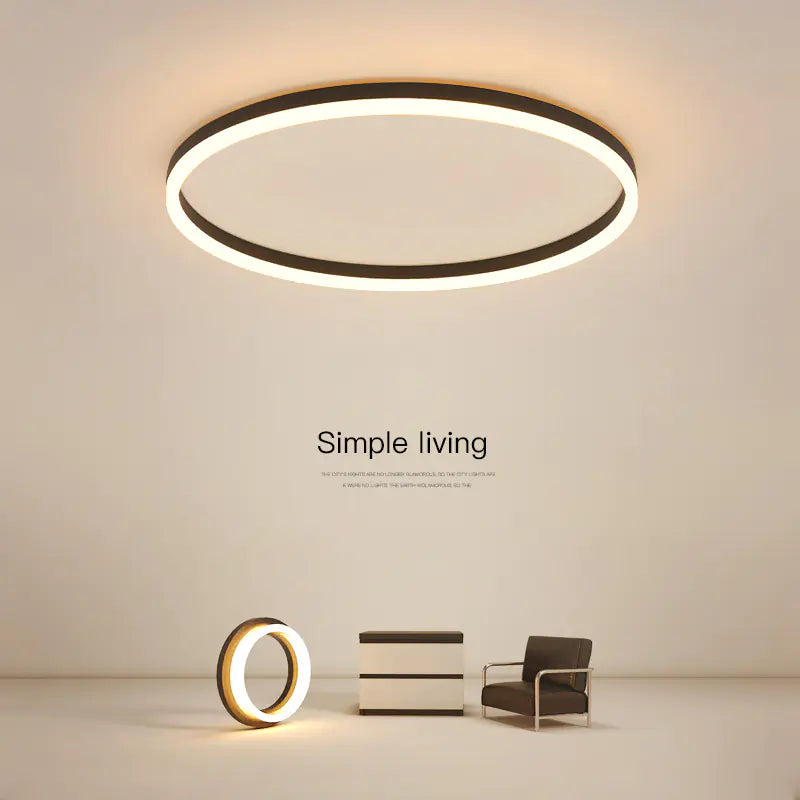 Modern Minimalist LED Ceiling Light for Bedroom & Study